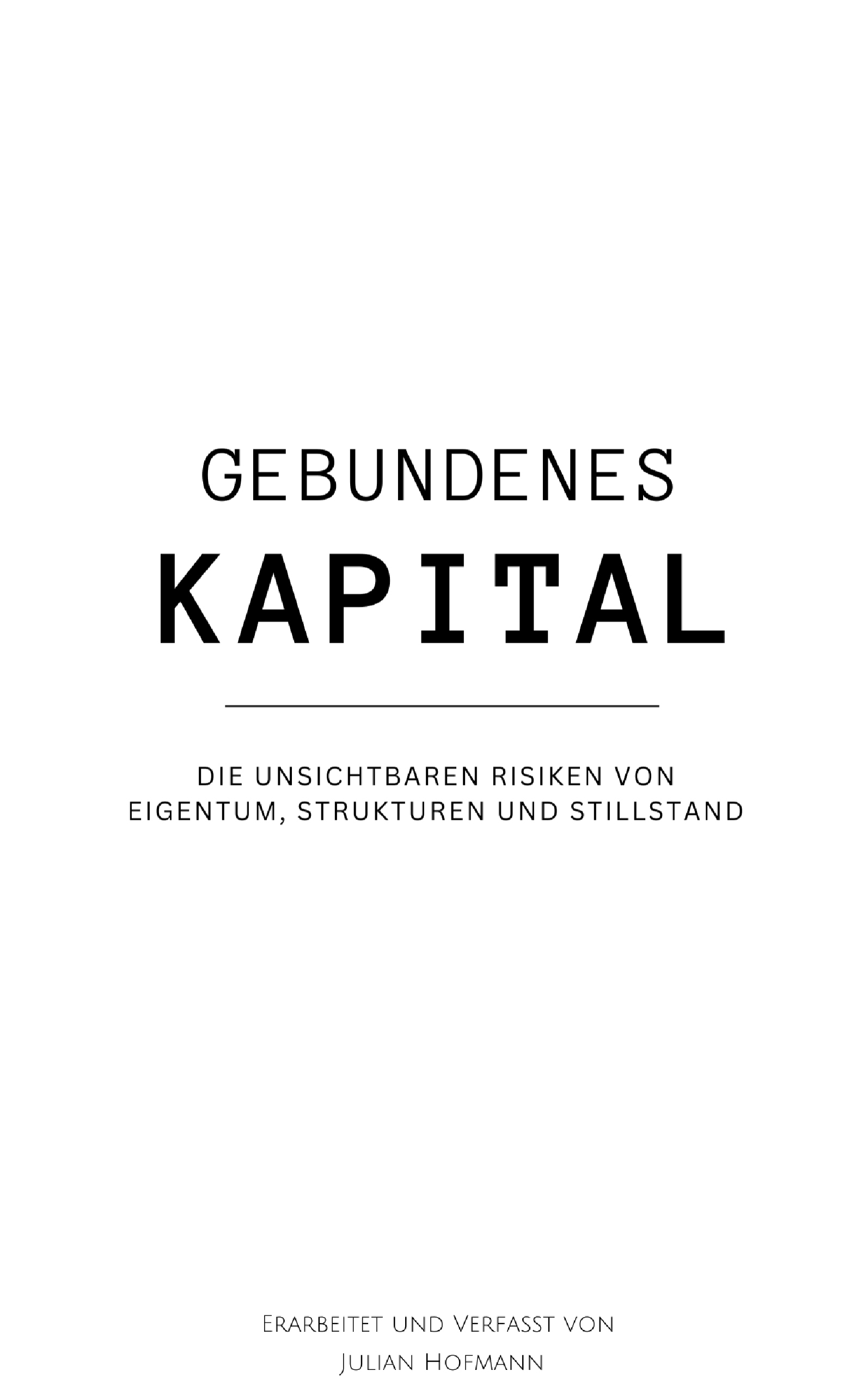 Gebundenes Kapital